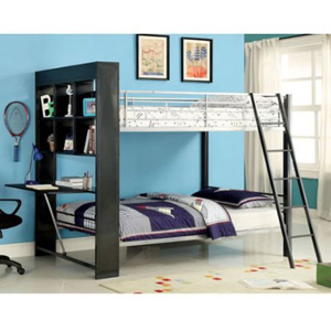 Langley Twin Size Bunk Bed w/ Workstation CM-BK2009(IEM)