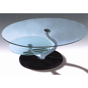 Coffee Table With Glass Top And Marble Base CT323M (PK)