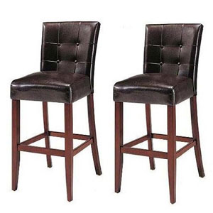 Parsons Chairs With Brown Finish (Set Of Two) D290-PC(KBFS)