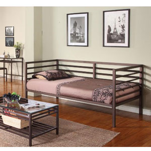 Bronze Finish Metal Annabella Collection Twin Size Day Bed D
