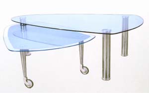 Glass Top Coffee/Nested Table F5419 (TMC)