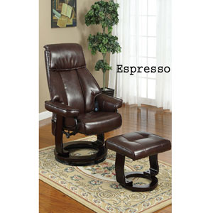 2-Pc Bonded Leather Shiatsu Massage Recliner Set F7087_(PX)