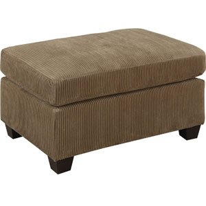 Corduroy Cocktail Ottoman - Tan F7123 (PXFS)