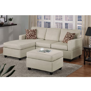 3-Pc Sectional Sofa - Mushroom F7664(PX)