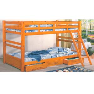Convertible Wooden Bunk Bed With Drawers F9029 (PX)
