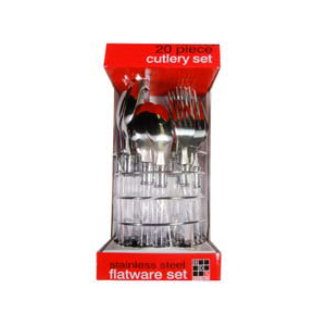 FLATWARE SET 20PC W/CADDY FS10062(HDS)