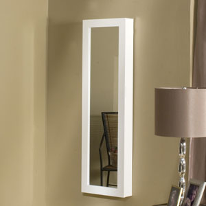 Over-the-Door/Wall-Hang Mirrored Jewelry Armoire JAOTD2(CSNF