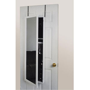 Wall or Door Jewelry Armoire Mirror JOS48WT(OFS)