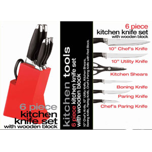 6 Piece Kitchen Knife Set KS10257(HDS)