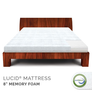 Linenspa 8 In. Firm Memory Foam Mattress LU08TT45MF(AZFS)