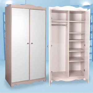 2-Door Wardrobe With Divider L-15(CT)