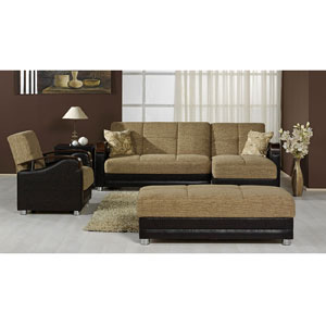 Luna Sectional - Fulya Brown (SU)