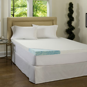 Gel Memory Foam Mattress Topper with Waterproof Cover