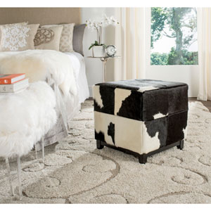 Ricardo Black and Ivory Ottoman MCR6004B(OFS)