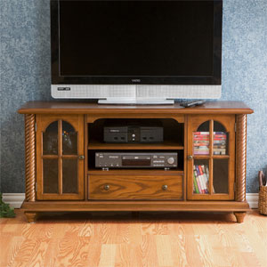 Tillman Antique Oak Media Stand MS9889 (SEIFS)