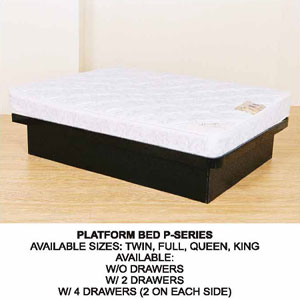 All Size Platform Bed With Or Without Drawers P-(CT)