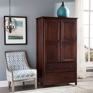 Shaker Solid Wood 2-door Armoire SH080112(OFS)