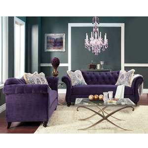 Antionette Purple Sofa Set SM2222(IEM)