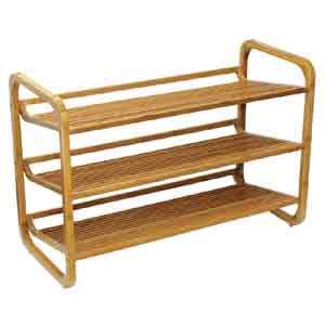 Ocean Star 2 Tier Bamboo Shoe Rack SR1231(ODFS)