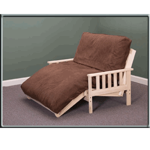 Savannah Futon Lounger (Unfinished Hardwood)(KDFS)