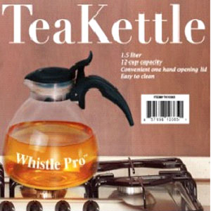 Whistling Glass Tea Kettle TK10365(HDS)