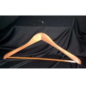 Suit Hanger With PVC Ribbed Bar TRB8832 (PM)