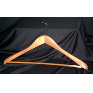 Suit Hanger With PVC Ribbed Bar TRB8832 (PM)