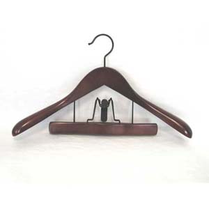Taurus Suit Hanger with Trouser Clamp Mahogany TRF8839(PMFS)