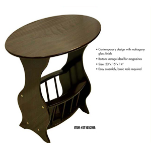 Mahogany Finish Magazine Table UF1052(UTD)