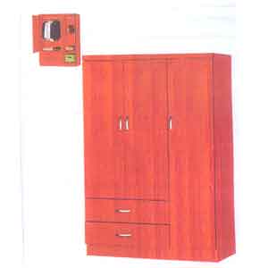 Extra Large 3 Doors 2 Drawer Closet  UF_(UTD)