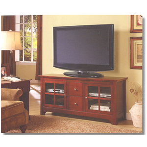 Wood TV Console W52C2DWWB(WE)