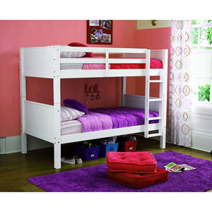 Solid Wood Convertible Twin Bunk Bed WM3556(OFS)