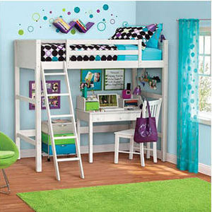 Solid Wood In The Zone Loft Bed YZ11-084-900-48(WFS)