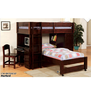 Harford Twin/Twin Junior Loft Bed CM-BK529_(IEM)