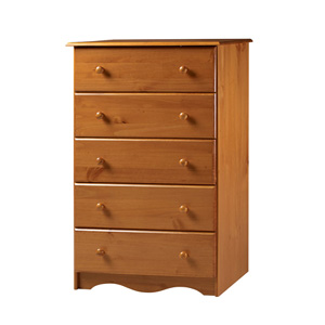 Solid Wood 5 Drawer Chest 471_(PI)