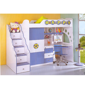 Twin Size Soccer Theme Loft Bed C10(PF)