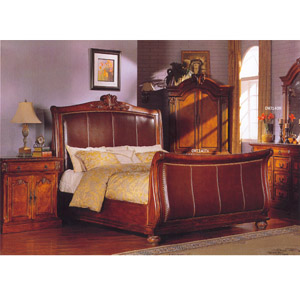 4 Pc Antique Cherry Finish Bedroom Set CM7140S_(IEM)