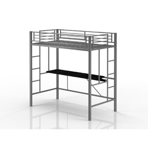 Emily Twin Loft Bunk Bed With Desk (AZFS)