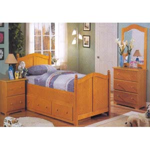 Twin Bed With Drawers F9045 (PX)