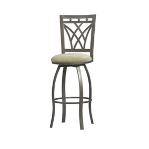 Crown Back Counter Stool 24 In. 02720MTL(LNFS)