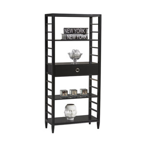 East End Avenue 4 Shelf Bookcase  77501BLK-AB-KD-U (LN)