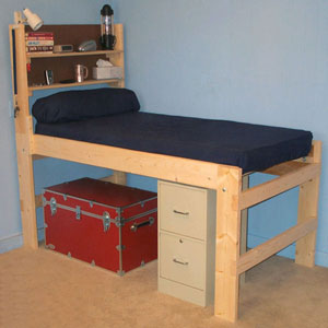 Solid Wood All Sizes Adult High Riser Bed 1000 Lbs Wt. Cap
