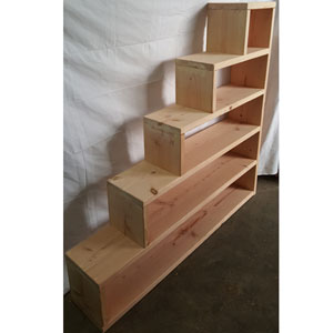 Solid Wood Custom Made Adult Stairs For Bunk Or Loft Bed 