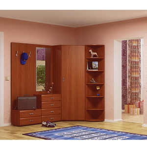 Stella 4 PC Corner Hall Unit in Cherry (ACEFS)