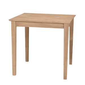 Unfinished Solid Wood Table T-3030S (IC)