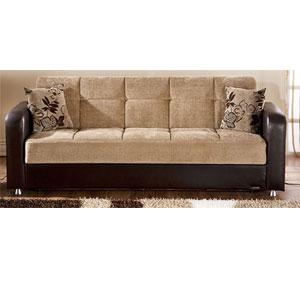 Vision Convertible Sofa Sleeper - Benja Light Brown (SU)