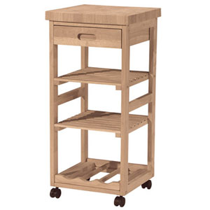 Unfinished Kitchen Trolley Cart WC-1515 (IC)